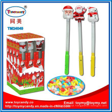 Plastic Santa Bar Lighting Musical Toy with Candy